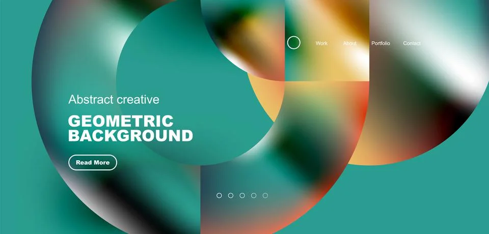Shiny circles and round elements geometric background. Vector illustration for 스톡 일러스트