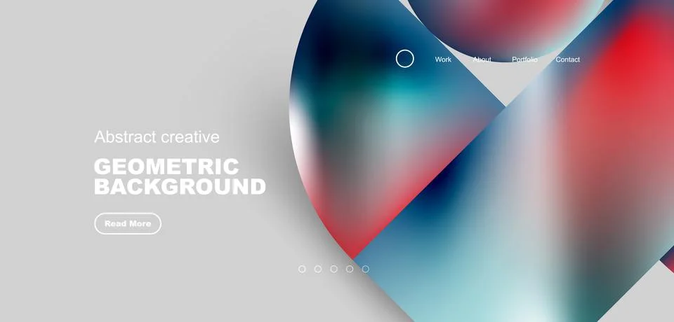 Shiny circles and round elements geometric background. Vector illustration for Illustrazione stock