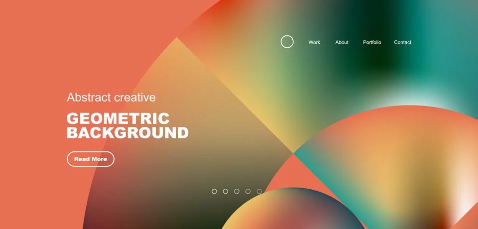 Shiny circles and round elements geometric background. Vector illustration for Illustrazione stock