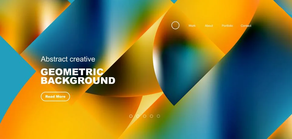 Shiny circles and round elements geometric background. Vector illustration for Stockillustratie
