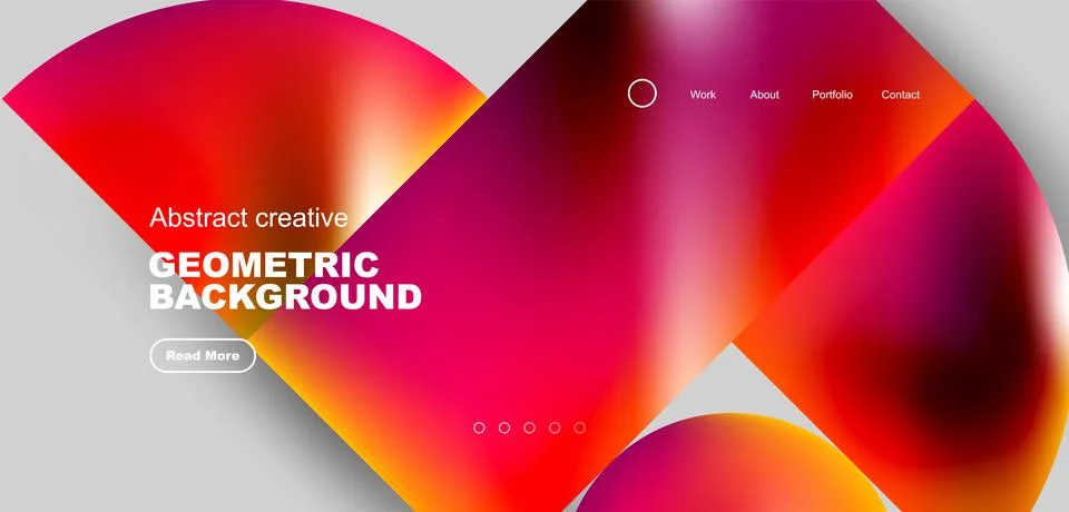 Shiny circles and round elements geometric background. Vector illustration for Stock Illustration