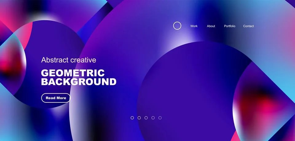 Shiny circles and round elements geometric background. Vector illustration for Stock Illustration