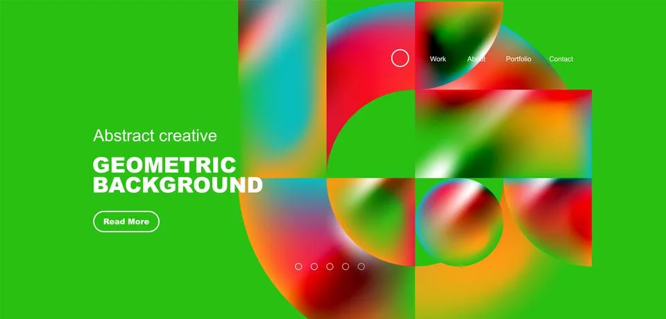 Shiny circles and round elements geometric background. Vector illustration for イラスト素材