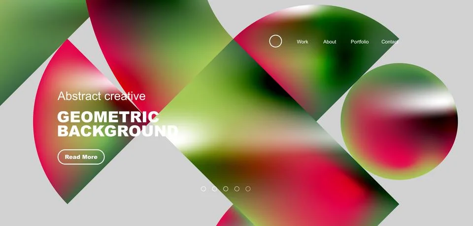 Shiny circles and round elements geometric background. Vector illustration for Stock Illustration