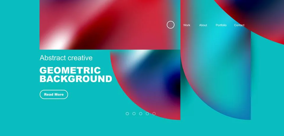 Shiny circles and round elements geometric background. Vector illustration for Illustrazione stock