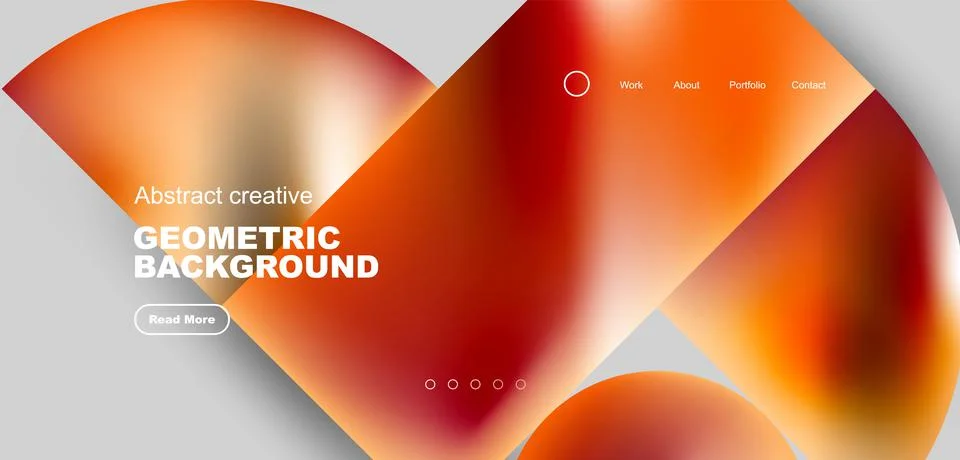 Shiny circles and round elements geometric background. Vector illustration for Illustrazione stock