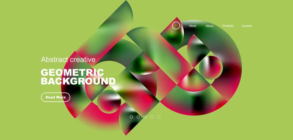 Shiny circles and round elements geometric background. Vector illustration for Illustrazione stock