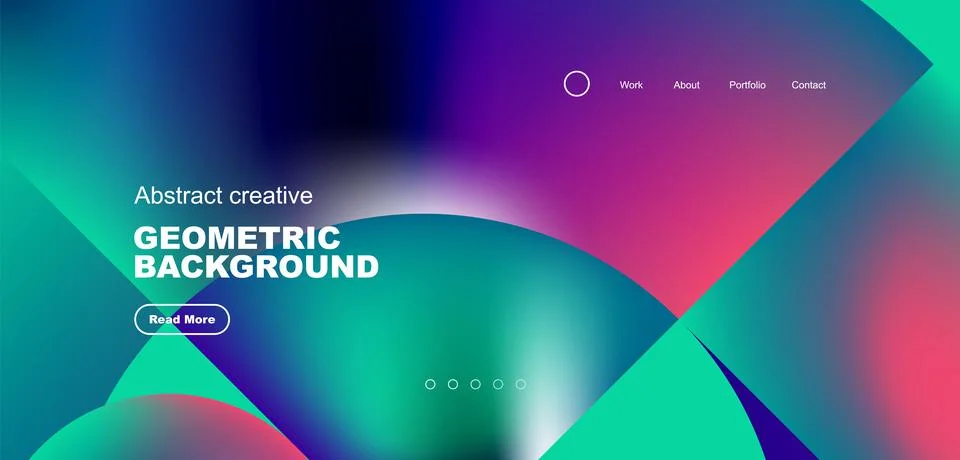 Shiny circles and round elements geometric background. Vector illustration for Stock Illustration