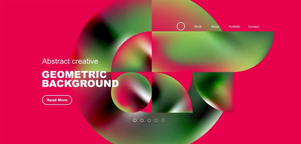 Shiny circles and round elements geometric background. Vector illustration for Stock Illustration
