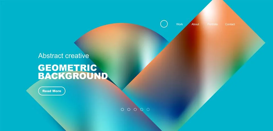 Shiny circles and round elements geometric background. Vector illustration for Illustrazione stock