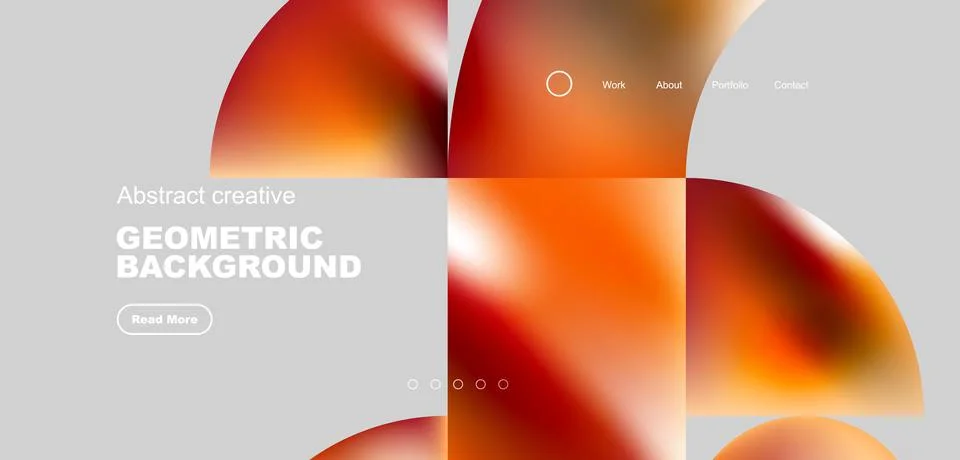 Shiny circles and round elements geometric background. Vector illustration for Illustrazione stock