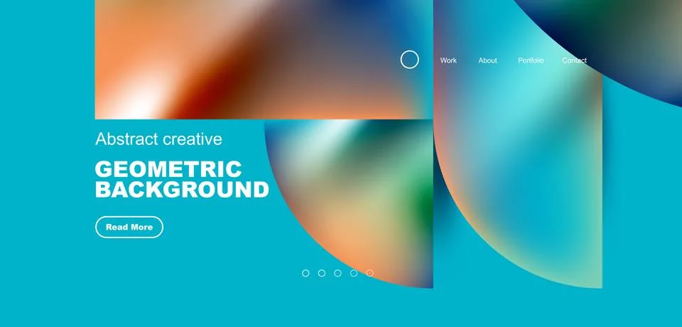 Shiny circles and round elements geometric background. Vector illustration for Stock Illustration