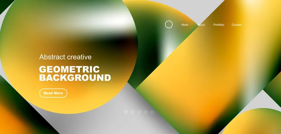 Shiny circles and round elements geometric background. Vector illustration for 库存插图