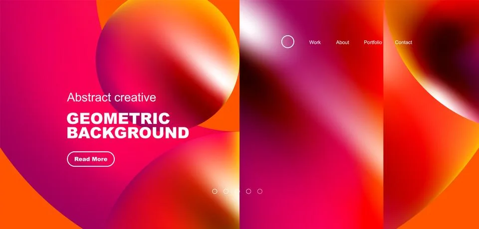 Shiny circles and round elements geometric background. Vector illustration for Illustrazione stock