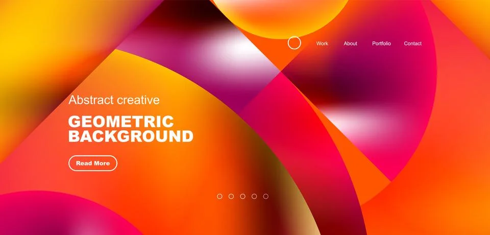 Shiny circles and round elements geometric background. Vector illustration for Stock Illustration