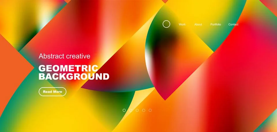 Shiny circles and round elements geometric background. Vector illustration for Illustrazione stock