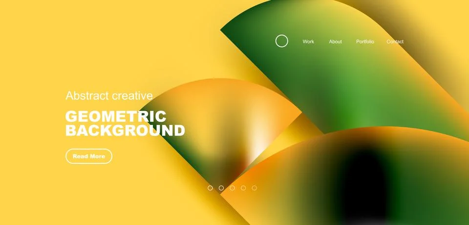 Shiny circles and round elements geometric background. Vector illustration for Illustrazione stock