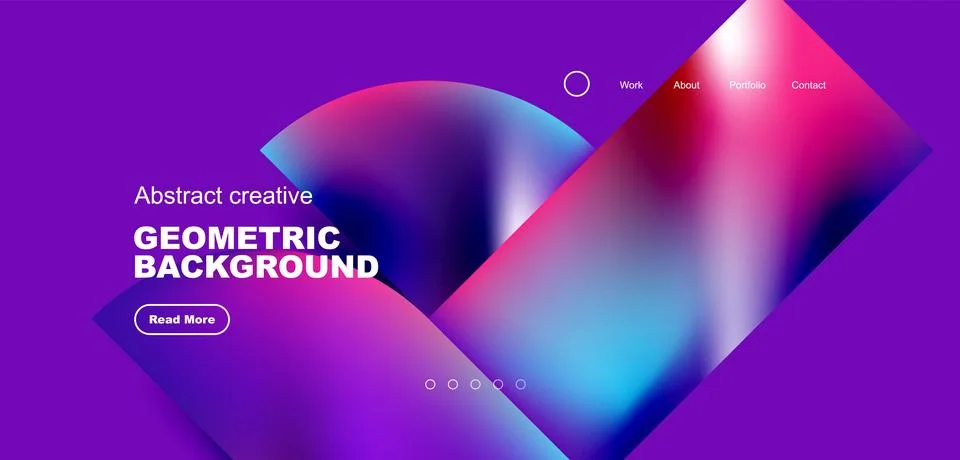 Shiny circles and round elements geometric background. Vector illustration for Illustrazione stock