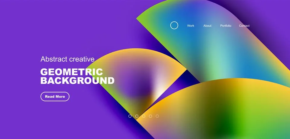 Shiny circles and round elements geometric background. Vector illustration for Illustrazione stock