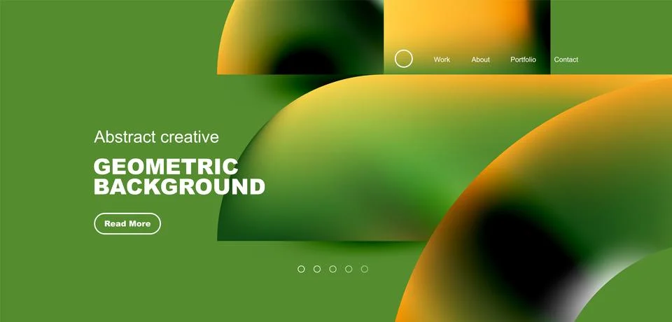 Shiny circles and round elements geometric background. Vector illustration for Stock Illustration