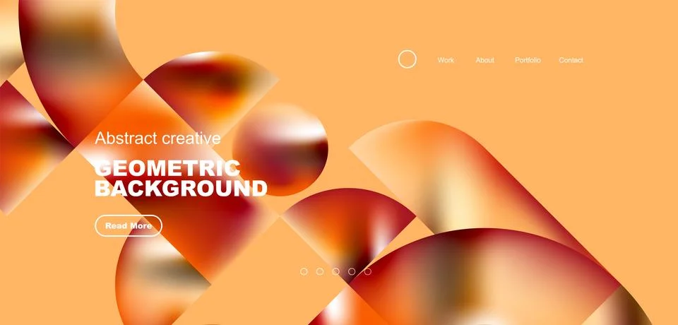 Shiny circles and round elements geometric background. Vector illustration for Ilustración de archivo