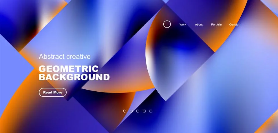 Shiny circles and round elements geometric background. Vector illustration for Illustrazione stock