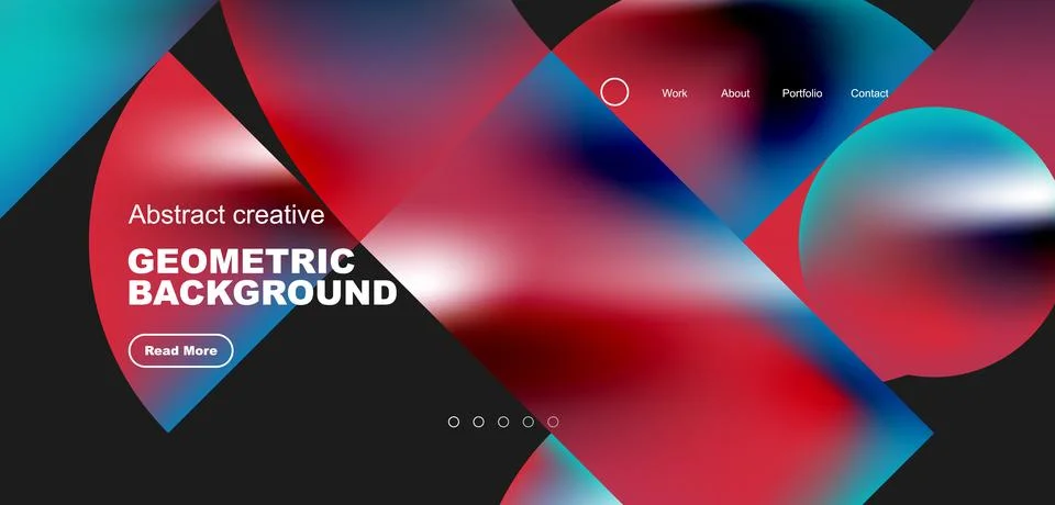 Shiny circles and round elements geometric background. Vector illustration for Stock Illustration