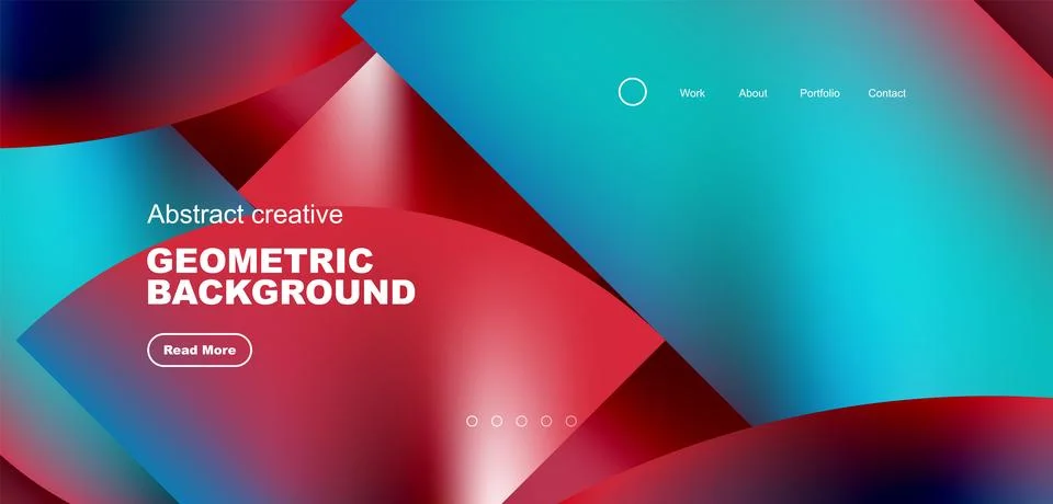 Shiny circles and round elements geometric background. Vector illustration for Stock Illustration