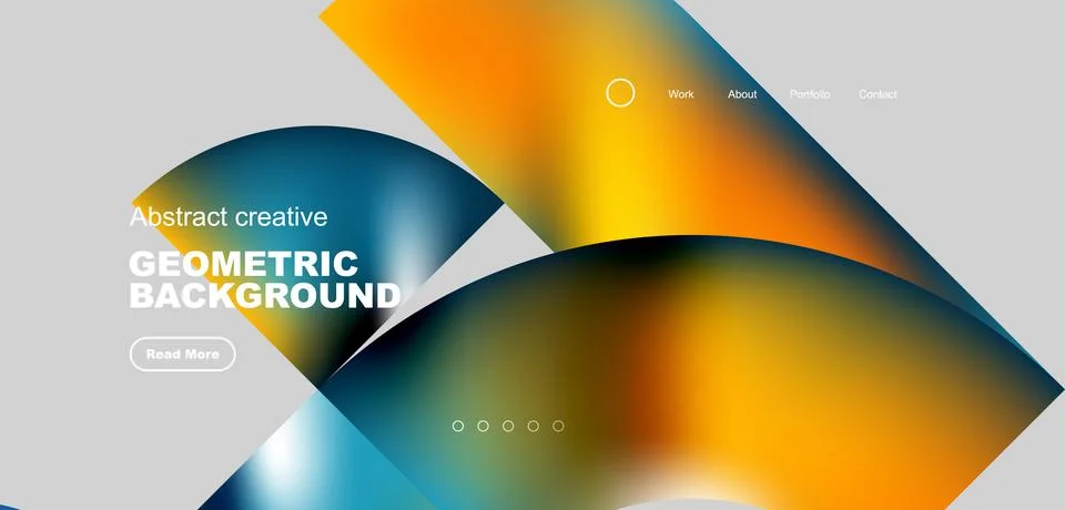 Shiny circles and round elements geometric background. Vector illustration for Stock Illustration