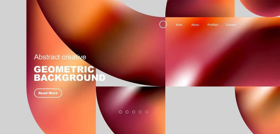 Shiny circles and round elements geometric background. Vector illustration for Stock Illustration
