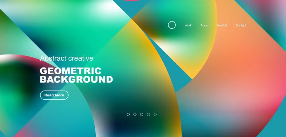 Shiny circles and round elements geometric background. Vector illustration for 库存插图
