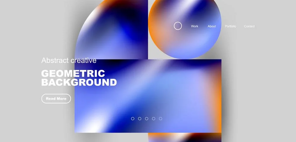 Shiny circles and round elements geometric background. Vector illustration for Stock Illustration