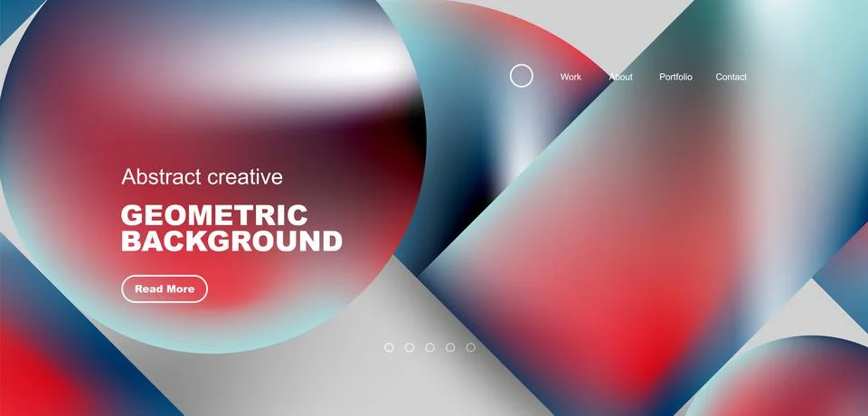Shiny circles and round elements geometric background. Vector illustration for Stock Illustration