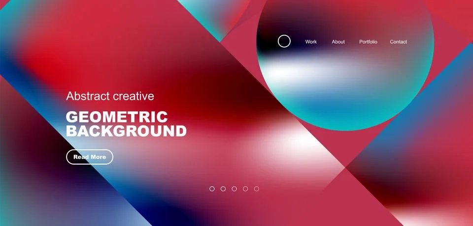 Shiny circles and round elements geometric background. Vector illustration for Illustrazione stock