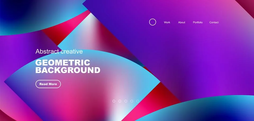 Shiny circles and round elements geometric background. Vector illustration for Stock Illustration