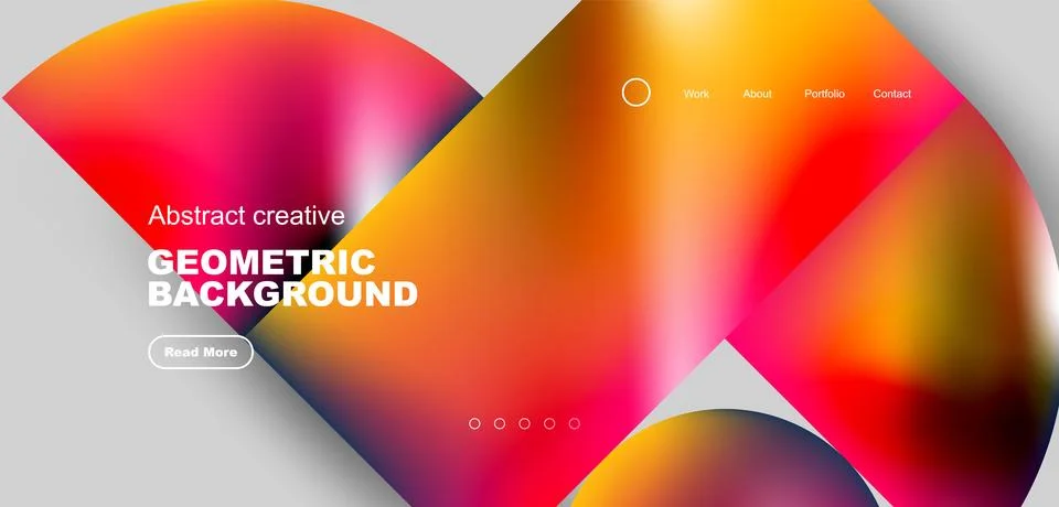 Shiny circles and round elements geometric background. Vector illustration for Illustrazione stock