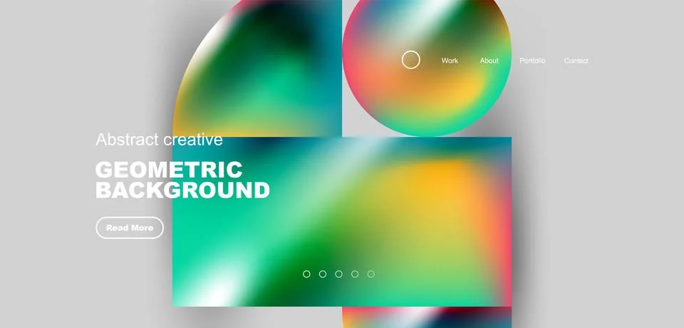 Shiny circles and round elements geometric background. Vector illustration for Illustrazione stock
