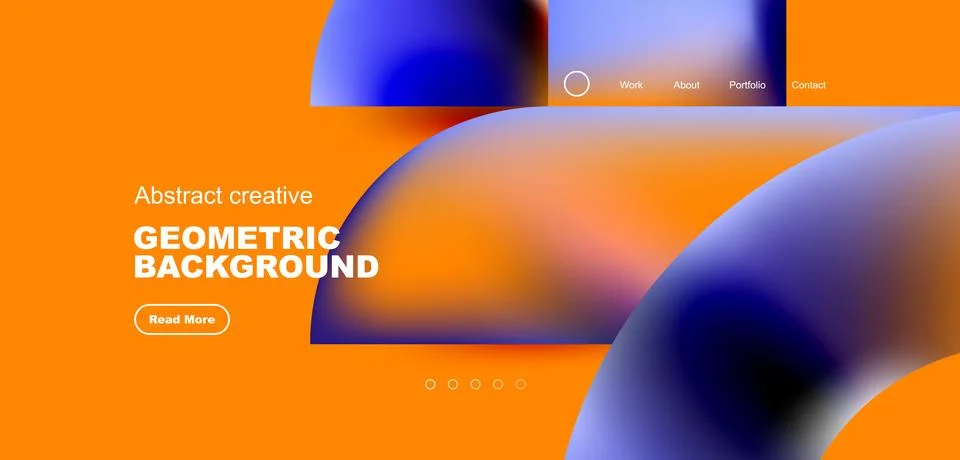 Shiny circles and round elements geometric background. Vector illustration for Illustrazione stock