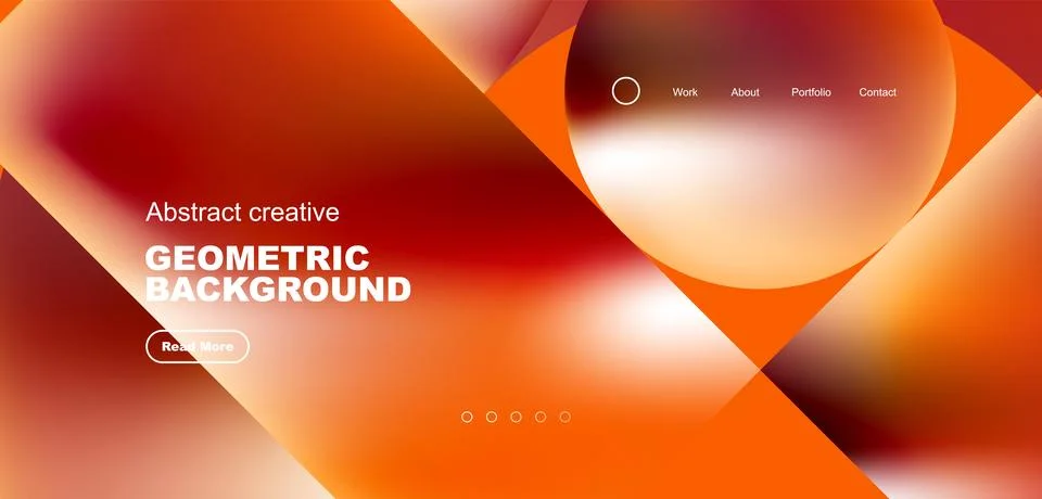 Shiny circles and round elements geometric background. Vector illustration for Illustrazione stock