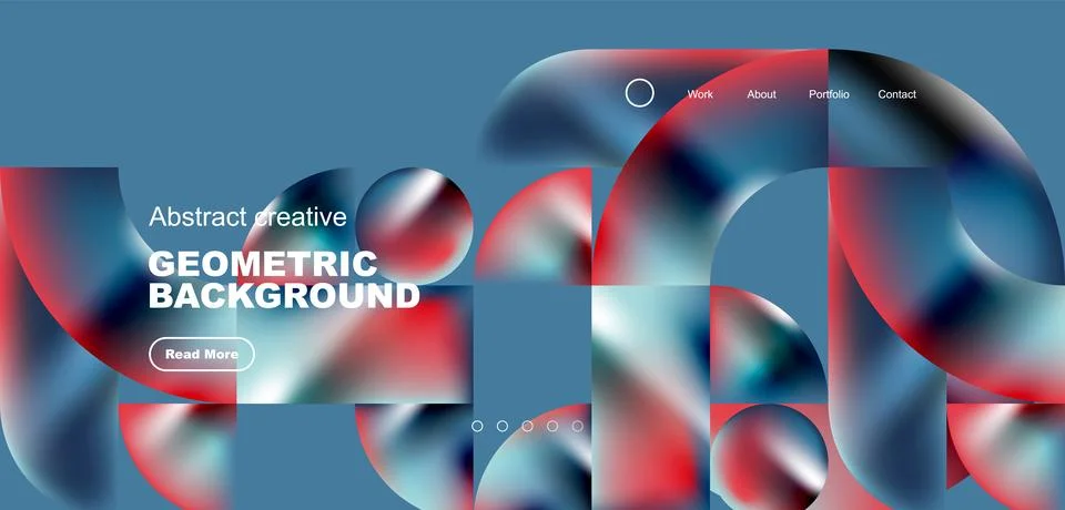 Shiny circles and round elements geometric background. Vector illustration for Illustrazione stock