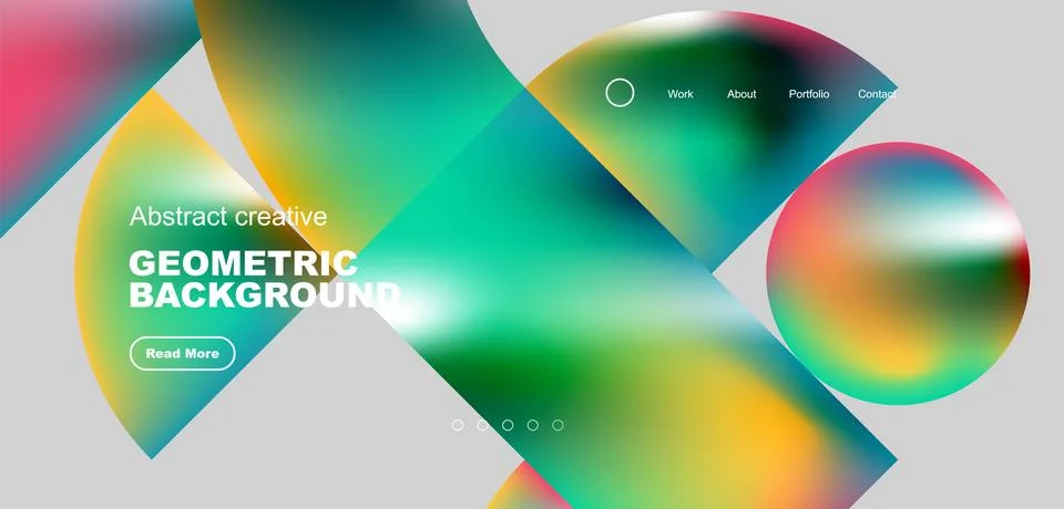 Shiny circles and round elements geometric background. Vector illustration for イラスト素材