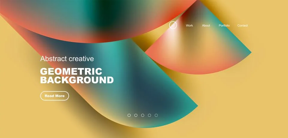 Shiny circles and round elements geometric background. Vector illustration for Illustrazione stock
