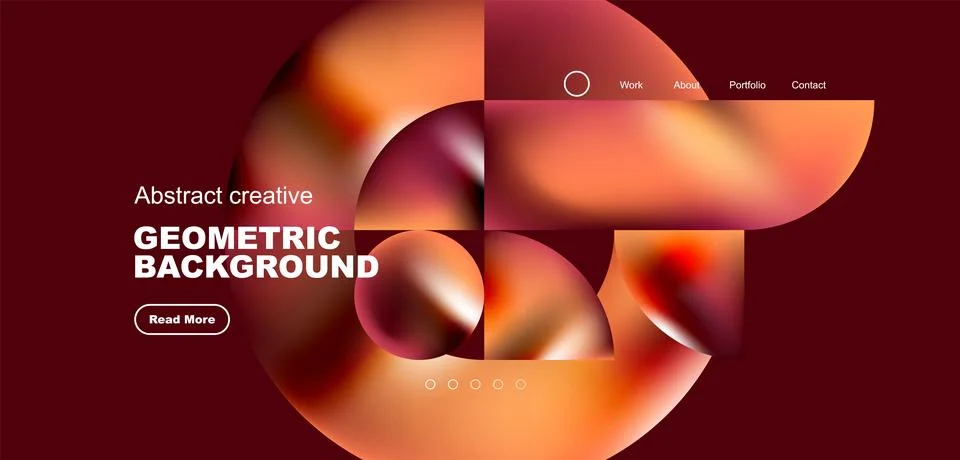 Shiny circles and round elements geometric background. Vector illustration for 스톡 일러스트