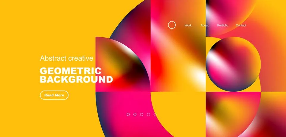 Shiny circles and round elements geometric background. Vector illustration for 库存插图