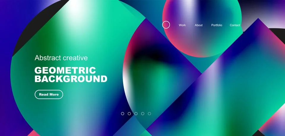 Shiny circles and round elements geometric background. Vector illustration for Illustrazione stock