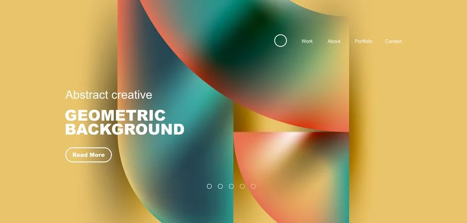 Shiny circles and round elements geometric background. Vector illustration for Stock Illustration