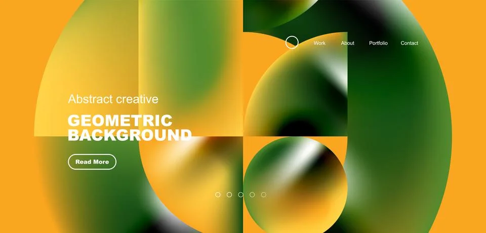 Shiny circles and round elements geometric background. Vector illustration for Stock Illustration
