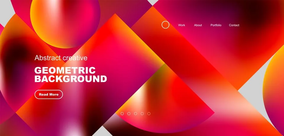 Shiny circles and round elements geometric background. Vector illustration for Stock Illustration