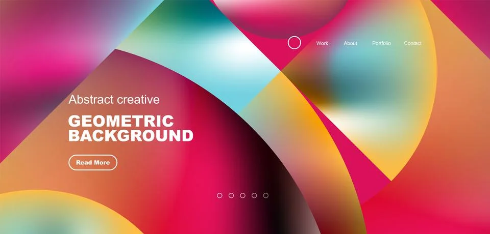Shiny circles and round elements geometric background. Vector illustration for Stock Illustration