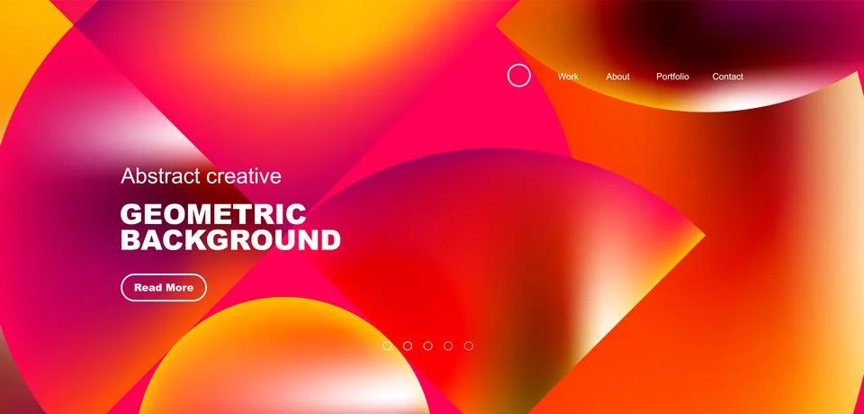 Shiny circles and round elements geometric background. Vector illustration for Illustrazione stock